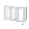 Richell Freestanding Pet Gate HL Small White 26.4" - 40.2" x 17.7" x 20.1"
