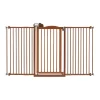 Richell Tall and Wide Pressure Mounted Pet Gate, Brown 32.1" - 62.8"x2"x38.4"